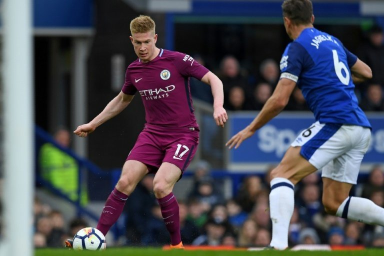 De Bruyne has been surprised by Salah's form. AFP