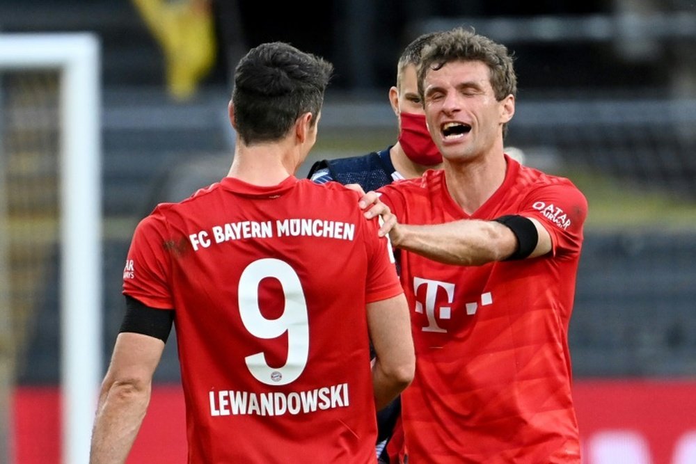 Bayern missing Mueller, Lewandowski for potential title-clincher. AFP