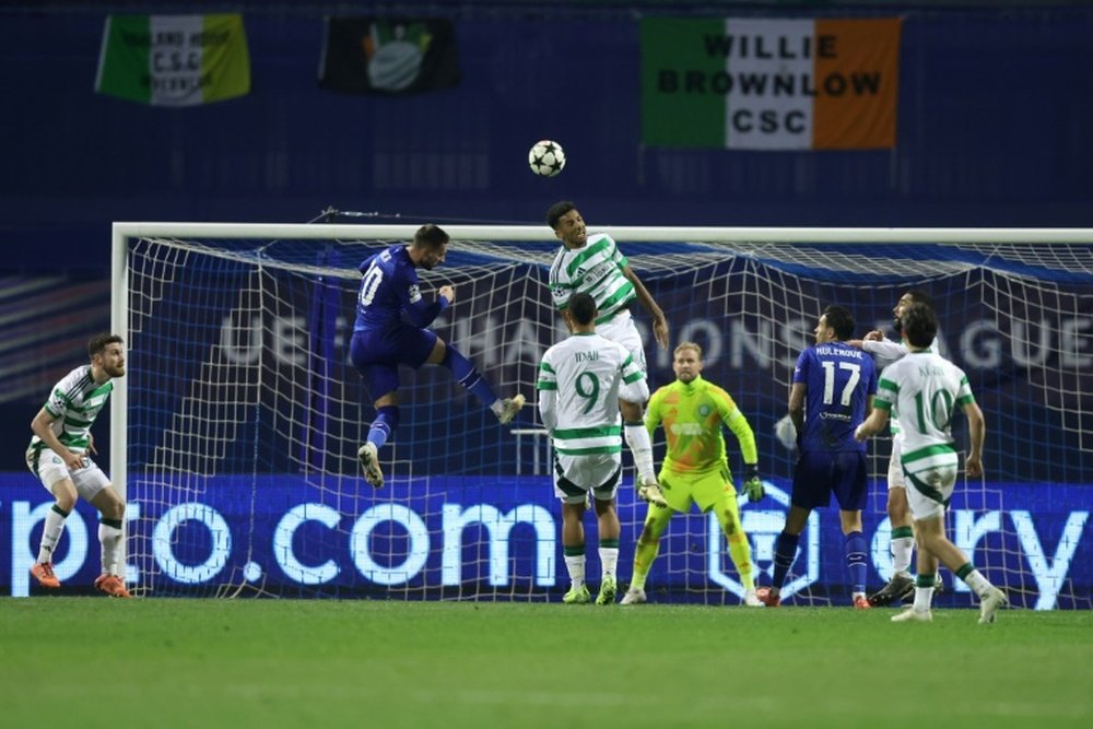 Zagreb and Celtic battled to a 0-0 draw. AFP