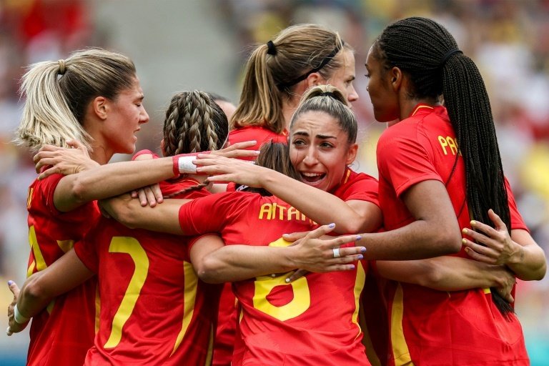 Reigning Ballon d'Or Aitana Bonmati scored one goal and helped create another as World Cup holders Spain beat Japan 2-1 in their first game of the women's Olympic football tournament on Thursday, while record four-time gold medallists the United States beat Zambia 3-0.