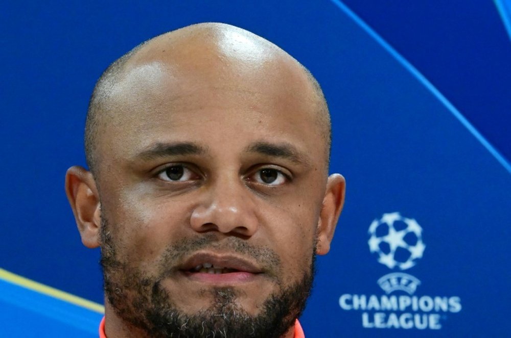 Kompany is set to face Bayer Leverkusen in the Champions League last 16. AFP