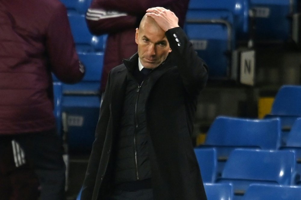Zinedine Zidane has not ruled out leaving at the end of the season. AFP