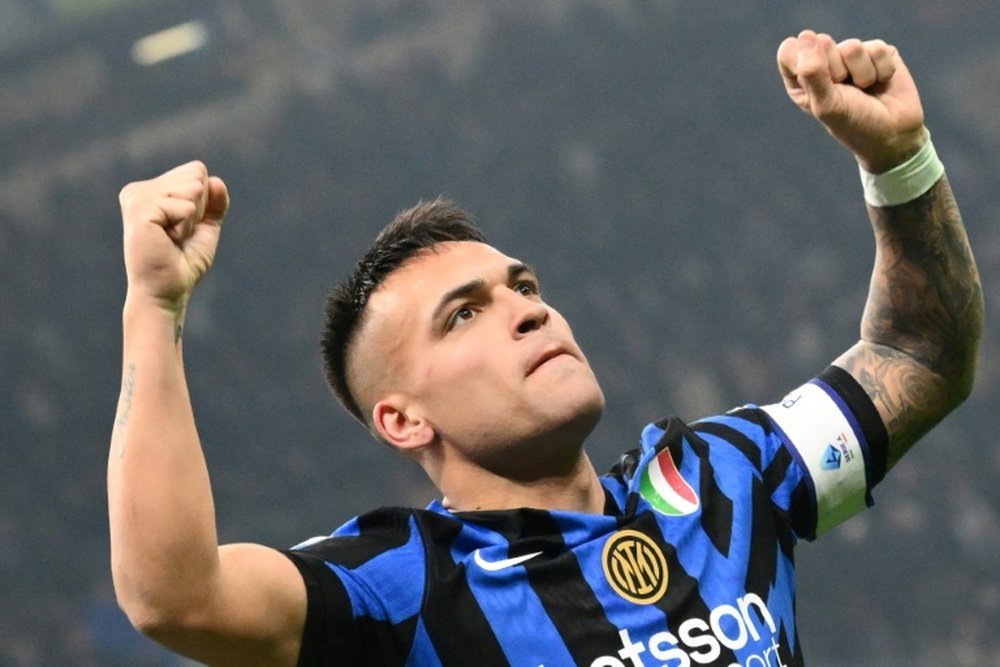 Inter's Lautaro hadn't scored at home since early November. AFP