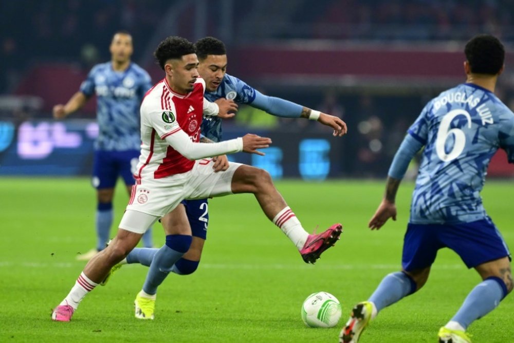 Ajax and Villa struggled to create clear-cut chances. AFP
