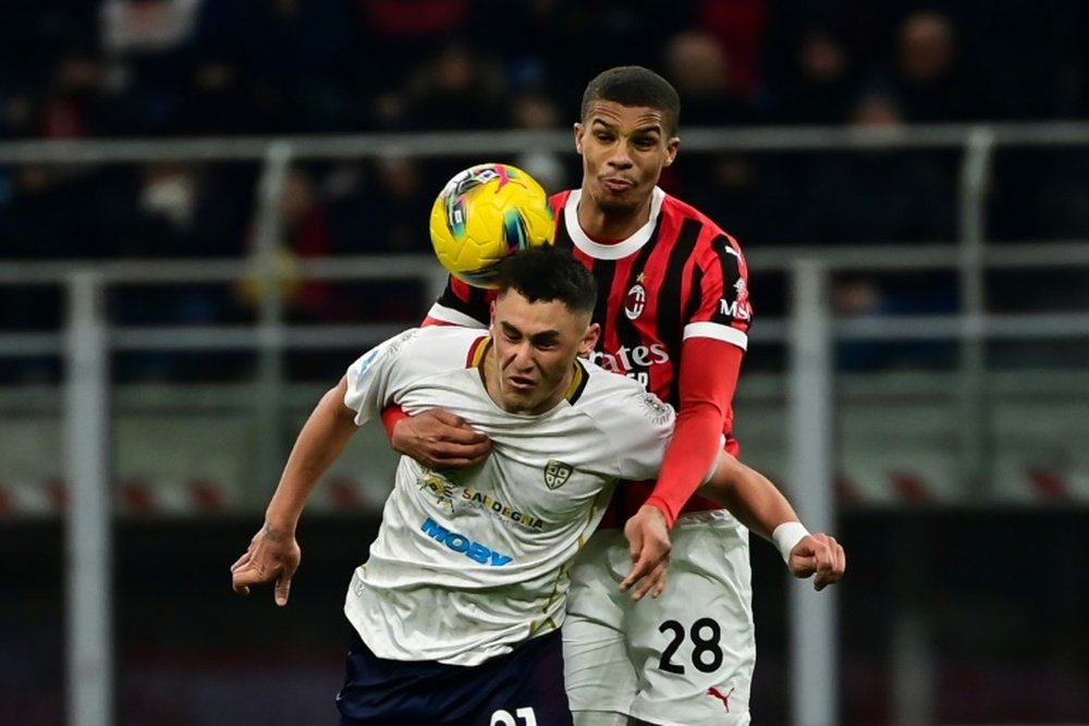 Malick Thiaw has played 13 times for AC Milan in Serie A this season. AFP