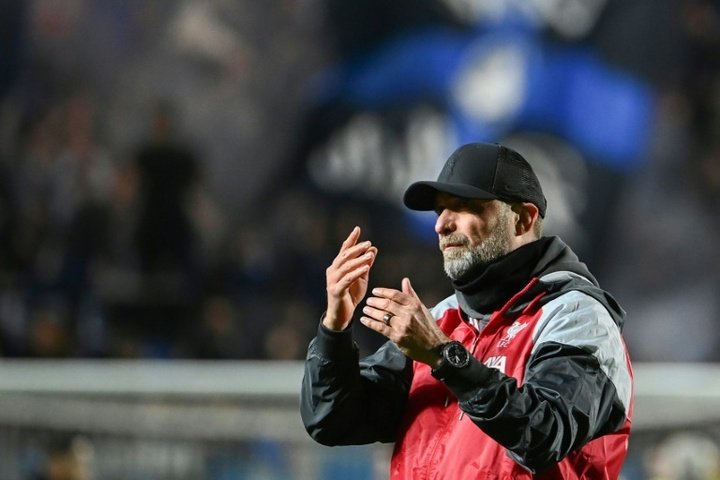 Jurgen Klopp reacts as his team is knocked out by Atalanta. AFP