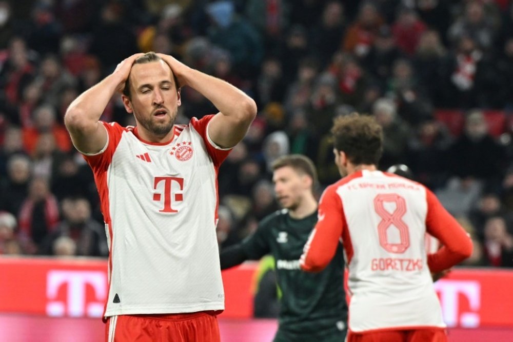 Bayern Munich forward Harry Kane is the top scorer in north London derbies. AFP
