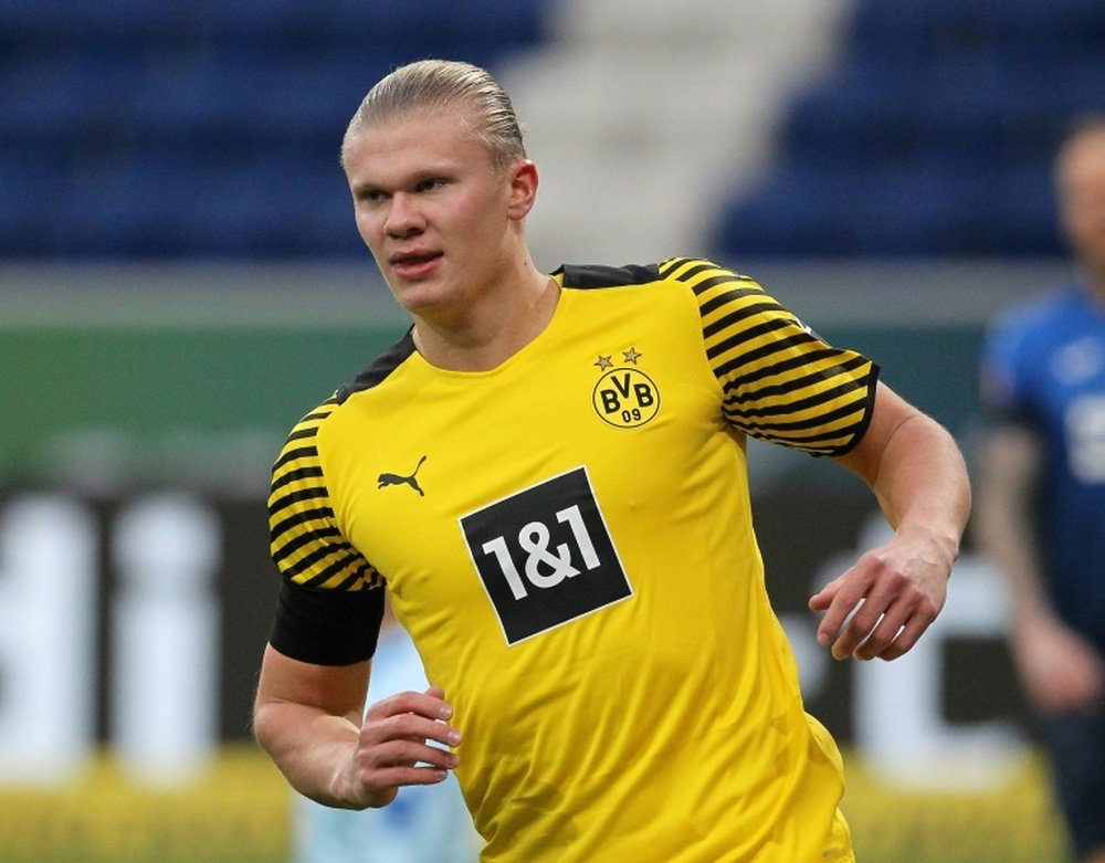 Erling Haaland will not play against Borussia Monchengladbach. AFP