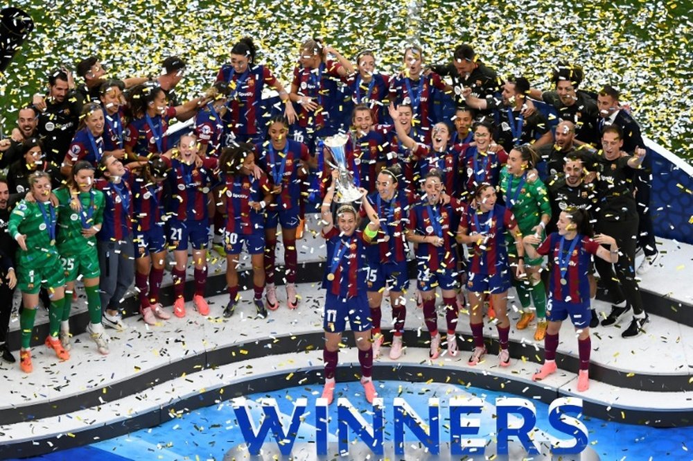 Putellas said winning the quadruple was a dream come true. AFP