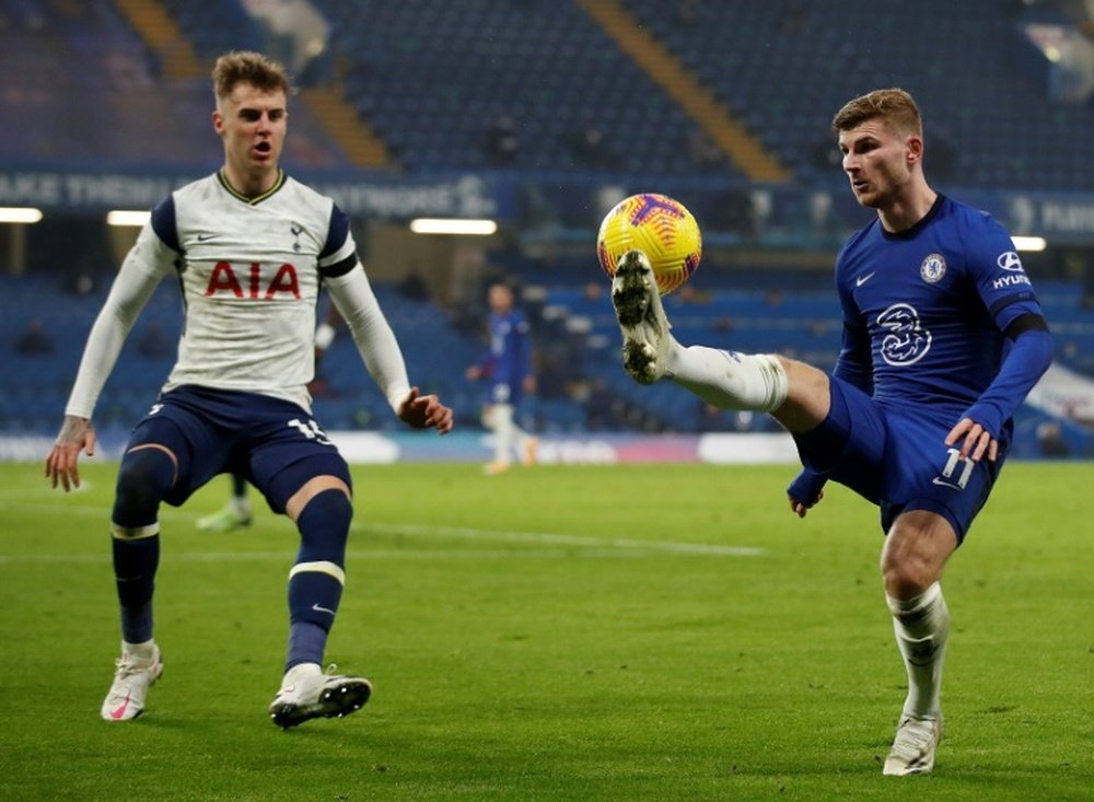 Spurs and Chelsea drew 0-0. AFP