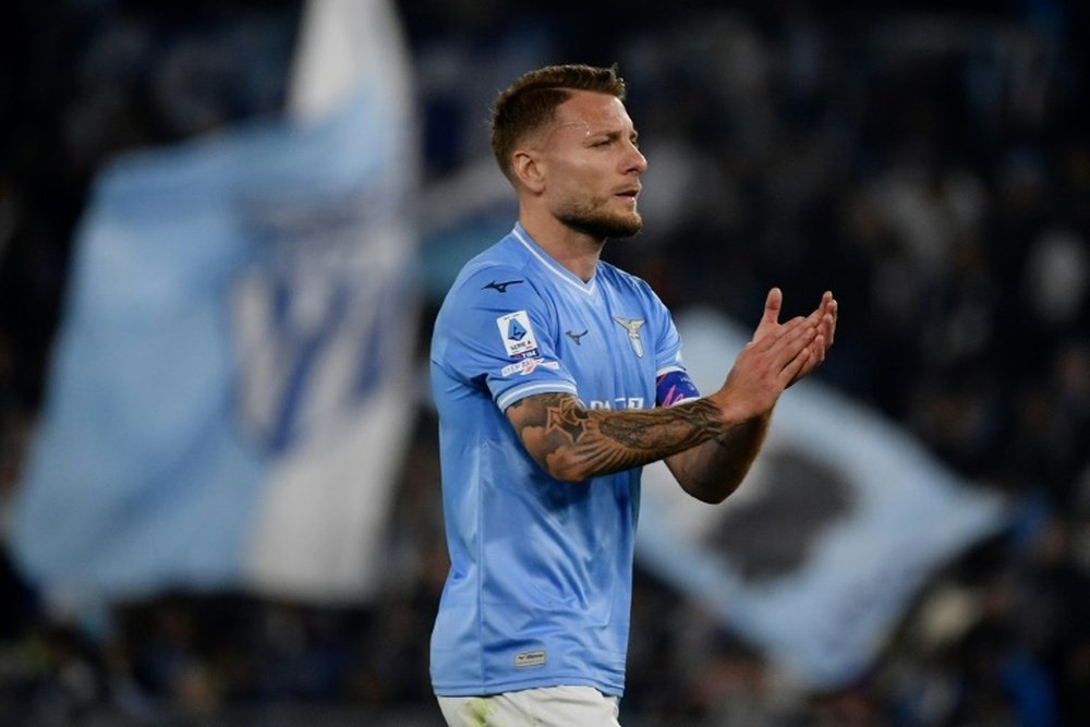 Immobile has left Lazio after eight seasons in Rome. AFP