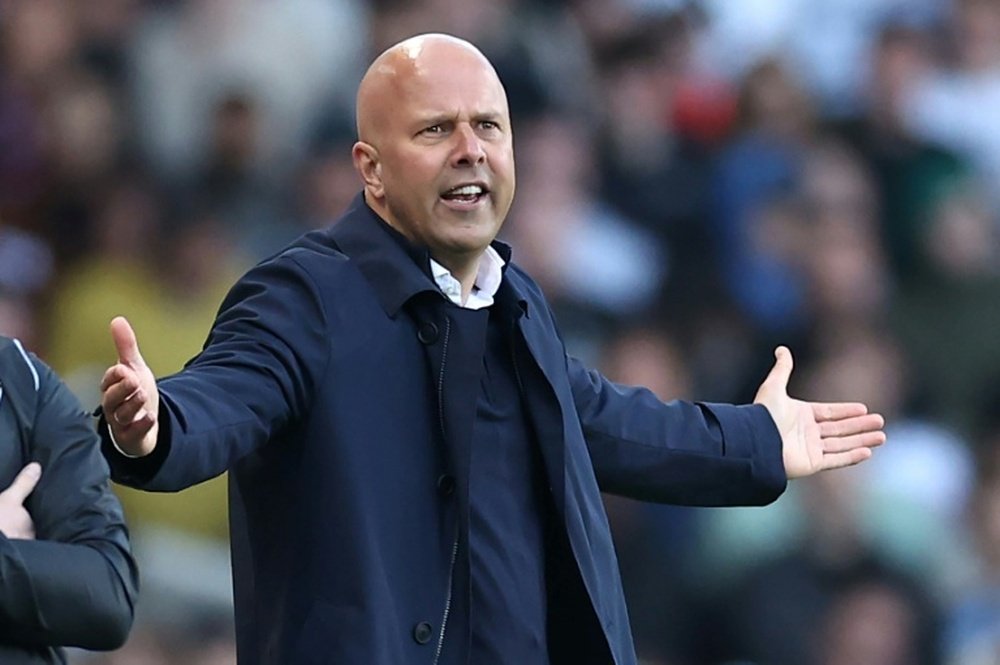 Arne Slot suffered his first away Premier League defeat as Liverpool manager. AFP