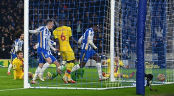 Andersen own goal sees Brighton draw with Palace. AFP