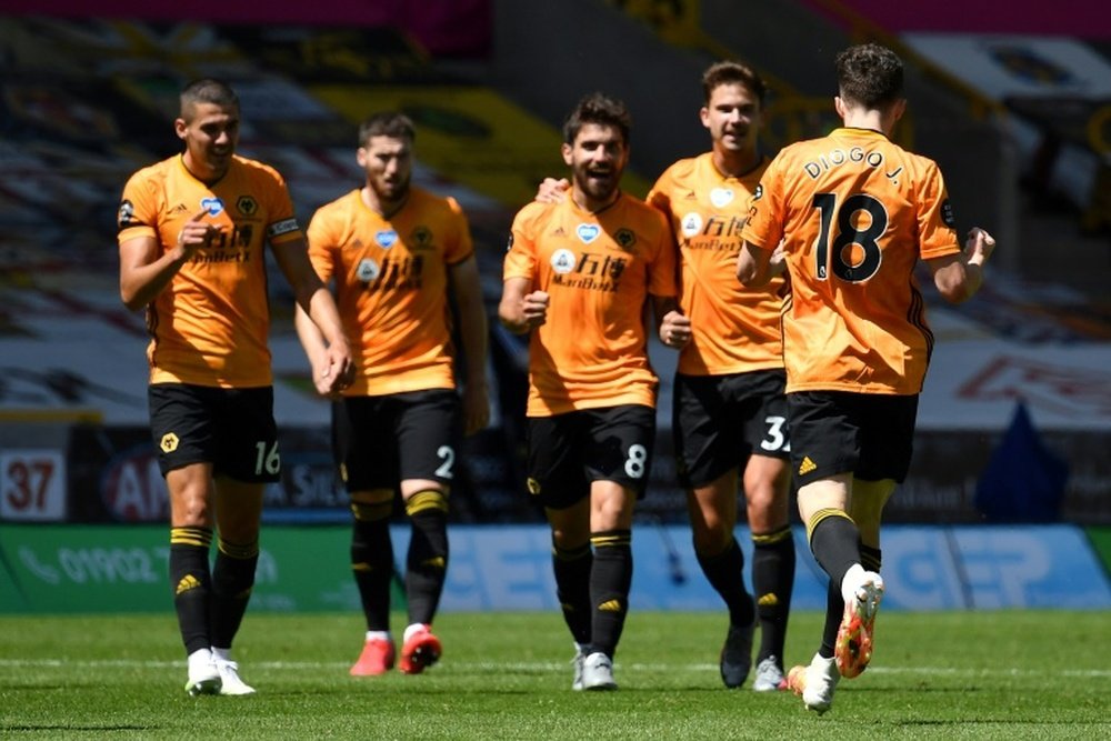 Wolves easily beat Everton 3-0 at Molineux on Sunday. AFP