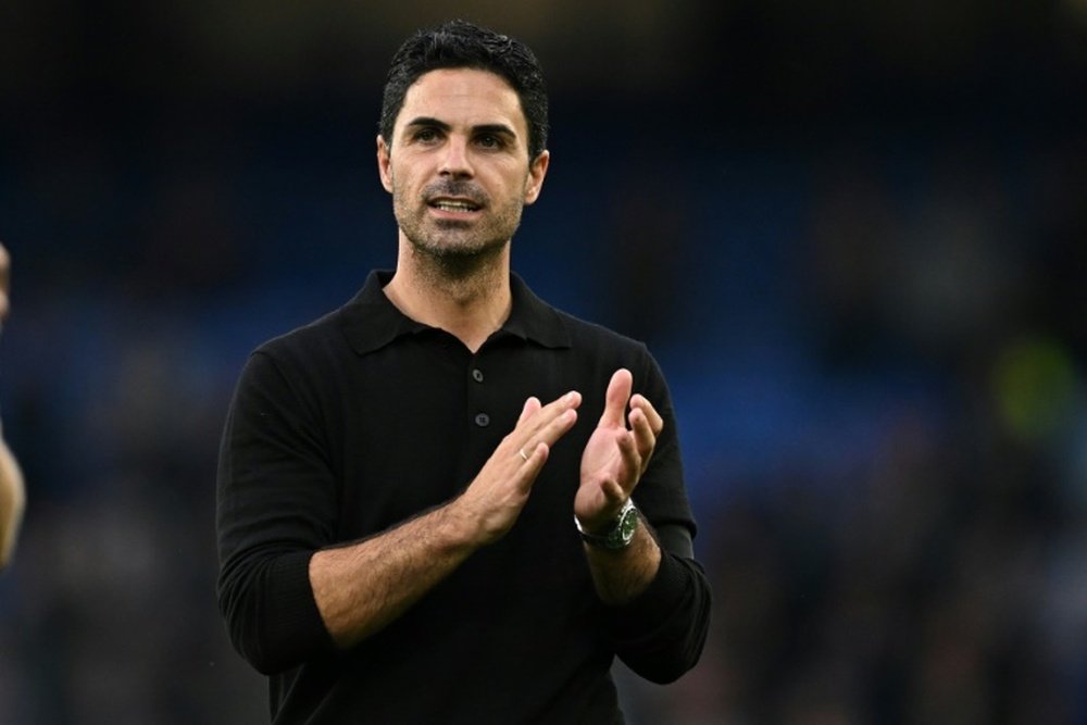 Arteta's side face PSV Eindhoven in their opening Group B match. AFP