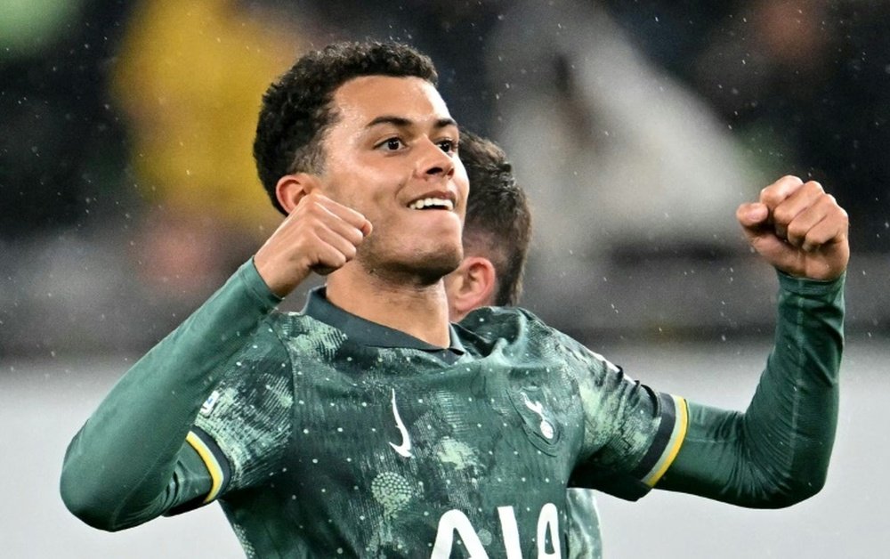 Brennan Johnson continued his rich vein of goalscoring form for Tottenham. AFP