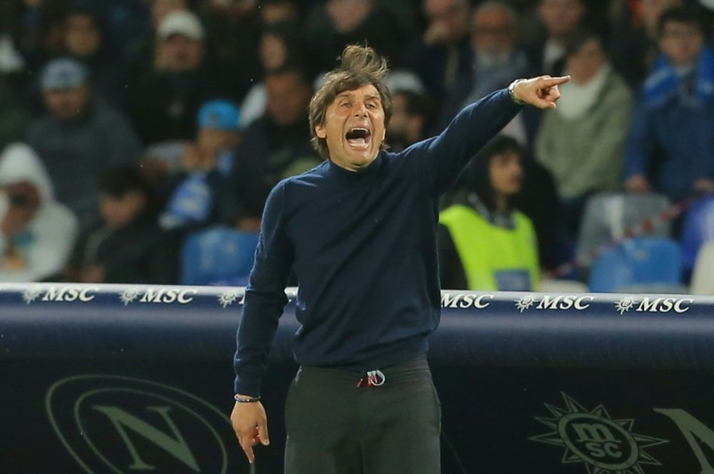 Antonio Conte's future at Napoli is in doubt even after his Scudetto triumph. AFP