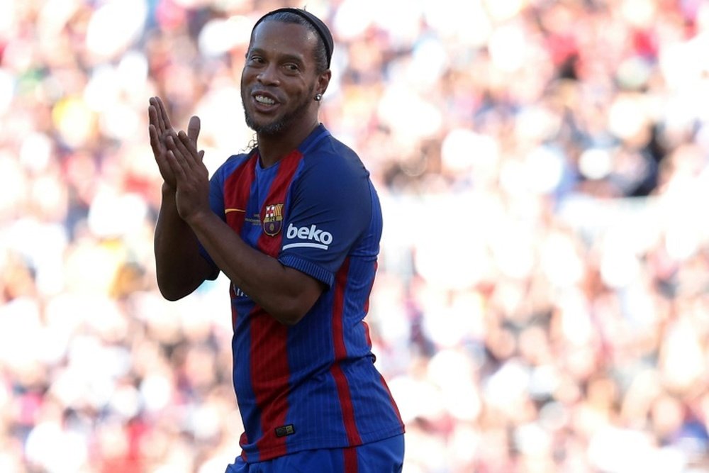 Ronaldinho certainly enjoyed his career. AFP