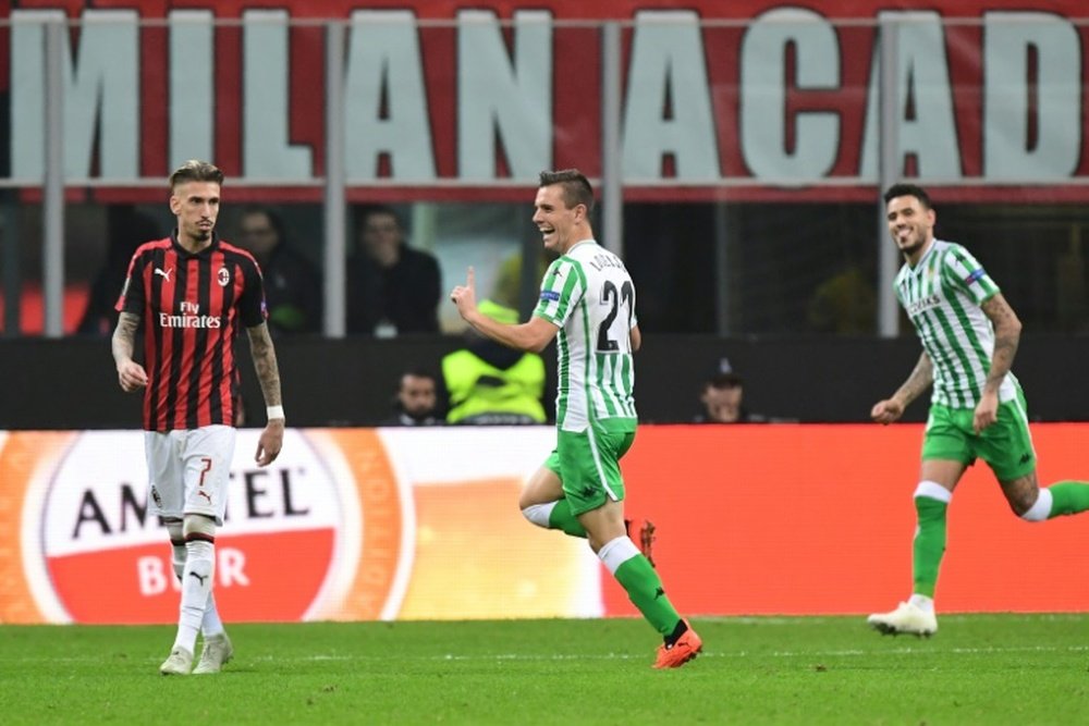 Giovani Lo Celso helped Betis beat Milan. AFP