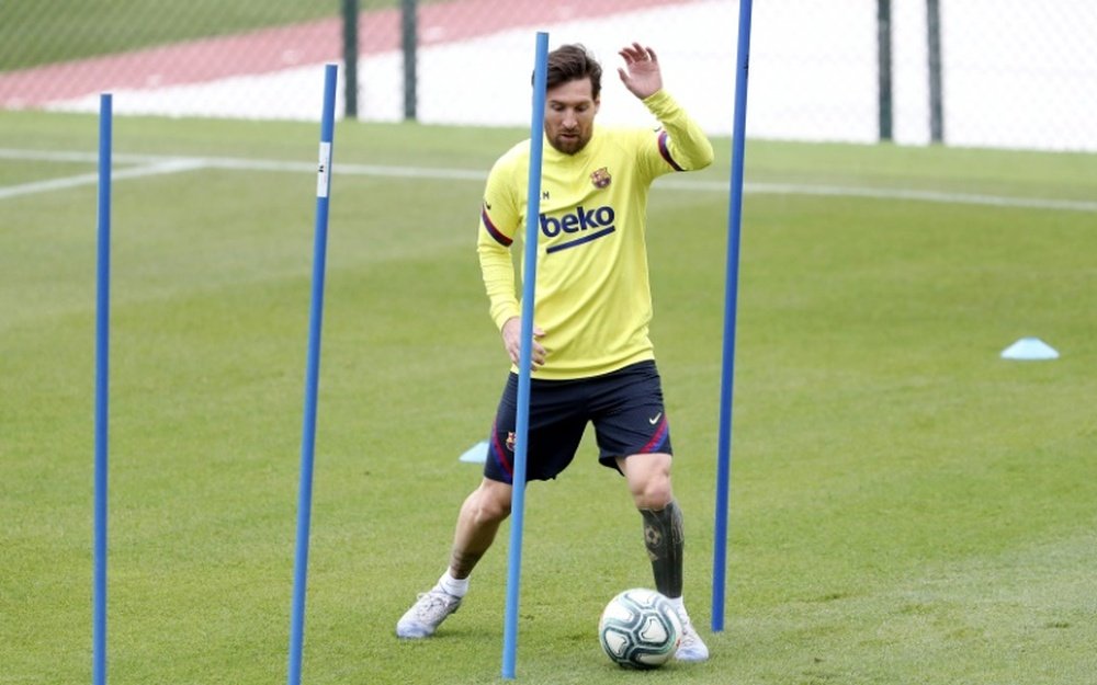 Barca confident Messi can face Mallorca, despite thigh injury. AFP