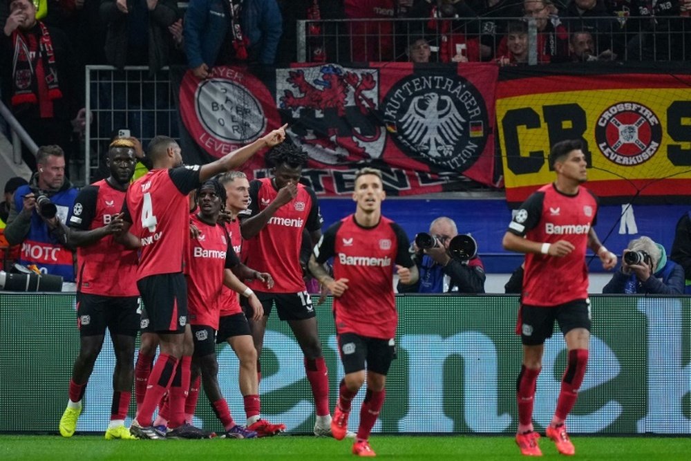Bayer Leverkusen edge past AC Milan to beat them 1-0. AFP