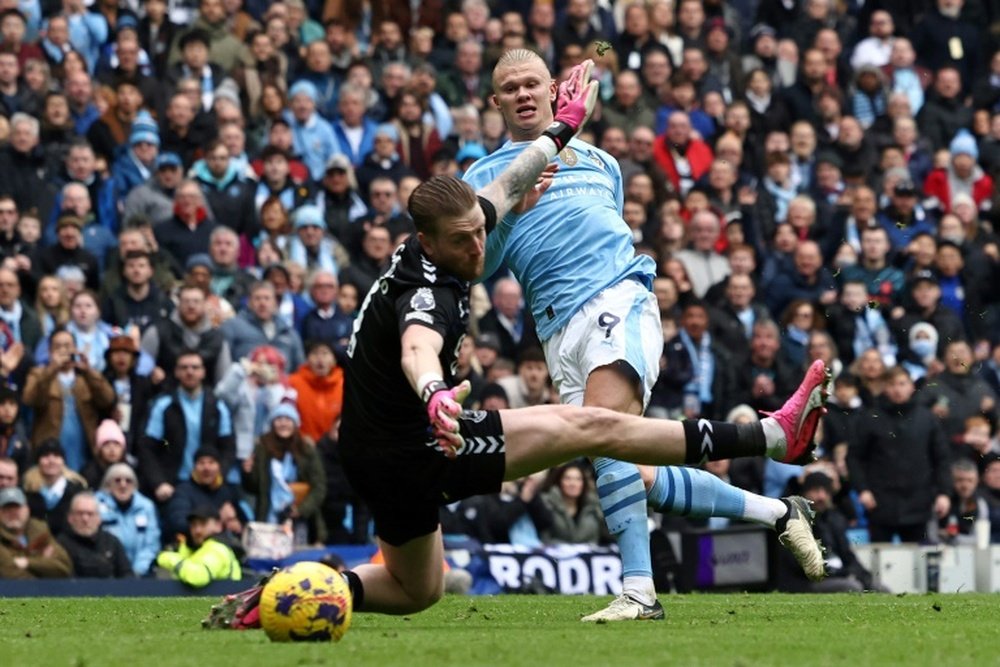 Haaland has scored 40 goals in just 35 Champions League appearances. AFP