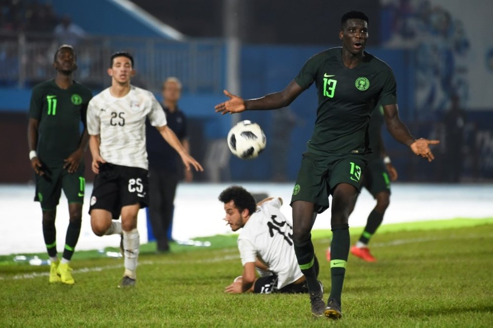 Nigeria forward Paul Onuachu. AFP