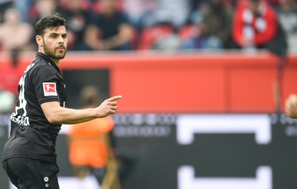 Kevin Vollard's brace helped Leverkusen move up to tenth. AFP