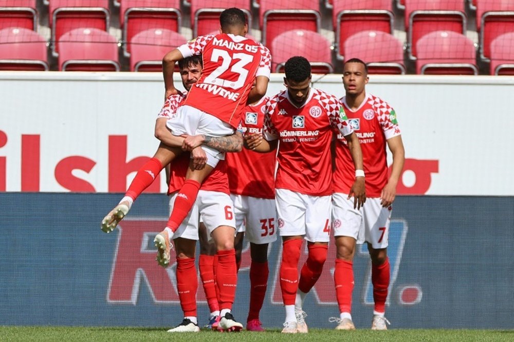 Mainz defeated Bayern 2-1 on Saturday to delay championship celebrations. AFP