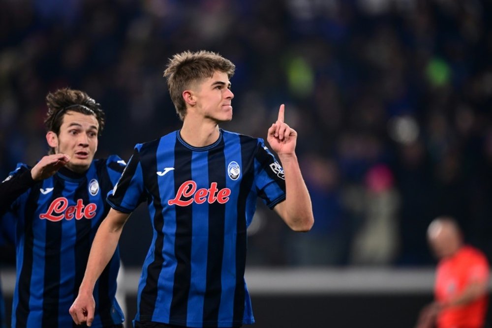 Charles De Ketelaere netted a brace for Atalanta against Empoli. AFP