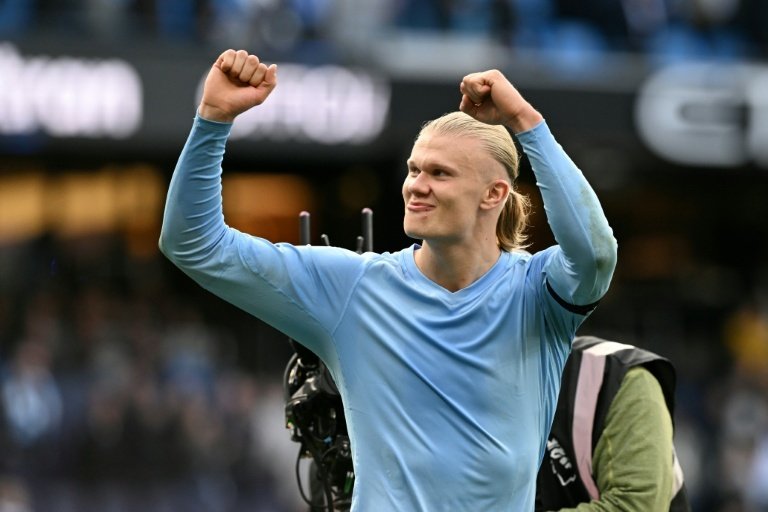 Haaland now has 14 goals in his past nine appearances for club and country. AFP