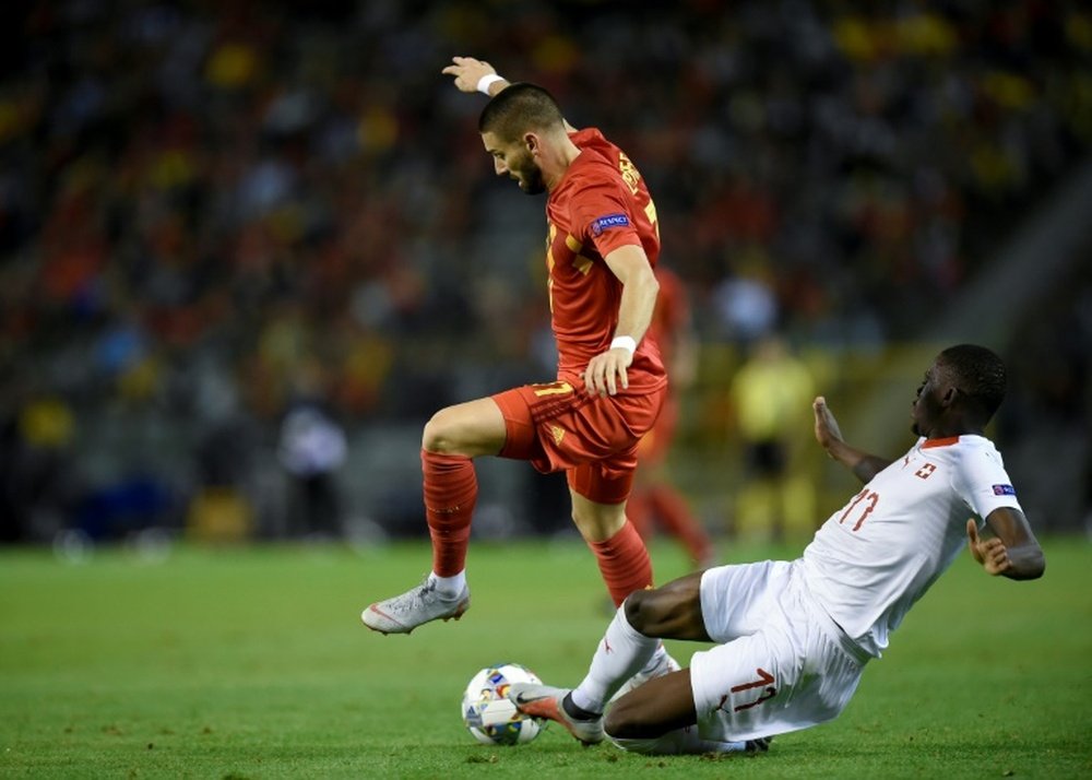 Mirallas came off the bench to claim his side a point. AFP