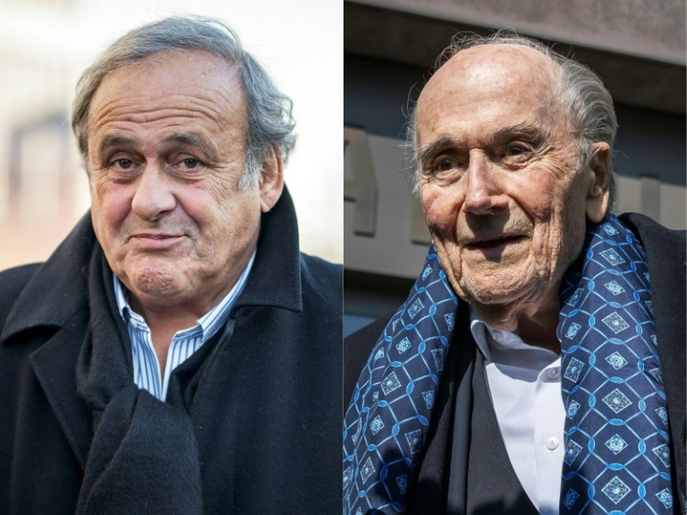 Platini and Blatter were acquitted on appeal by a Swiss court. AFP