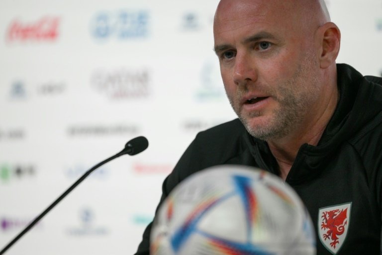 Rob Page has spoken about the armband controversy. AFP