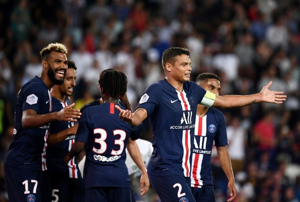 Seven people have been charging with stealing from PSG player's homes. AFP