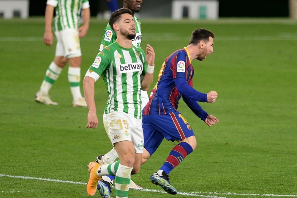 Super-sub Messi leads Barcelona comeback against Betis. AFP