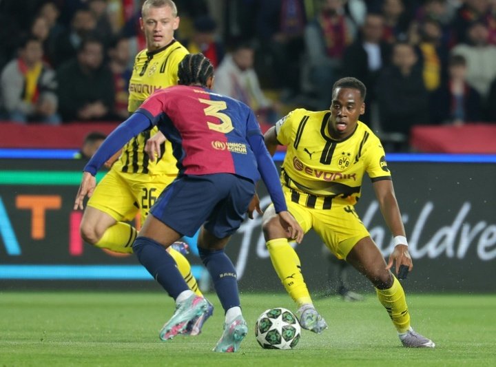 Jamie Gittens is set to join Chelsea from Borussia Dortmund. AFP