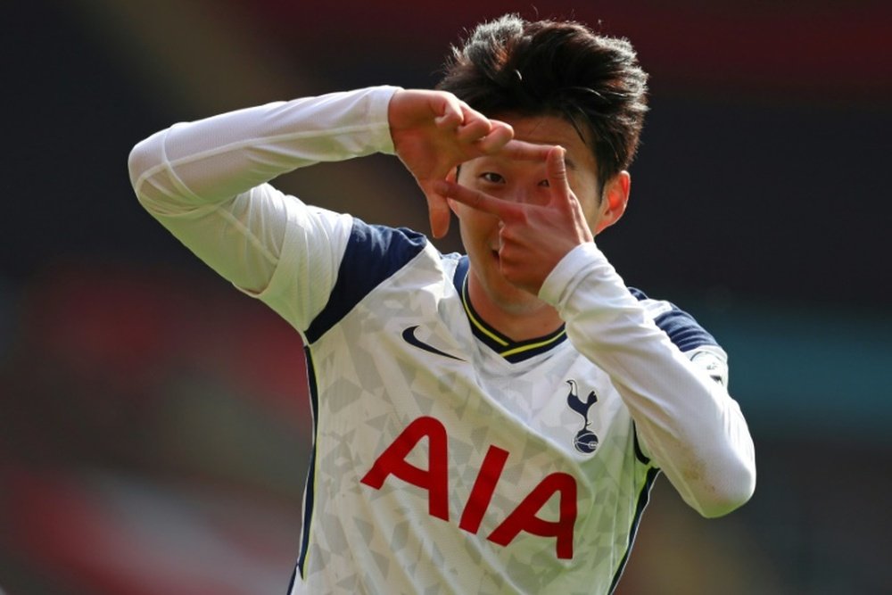Son Heung-min scored four times as Tottenham won 2-5 at Southampton. AFP