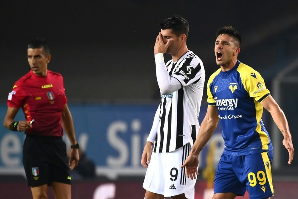 Giovanni Simeone has scored six goals in his past two starts for Verona. AFP