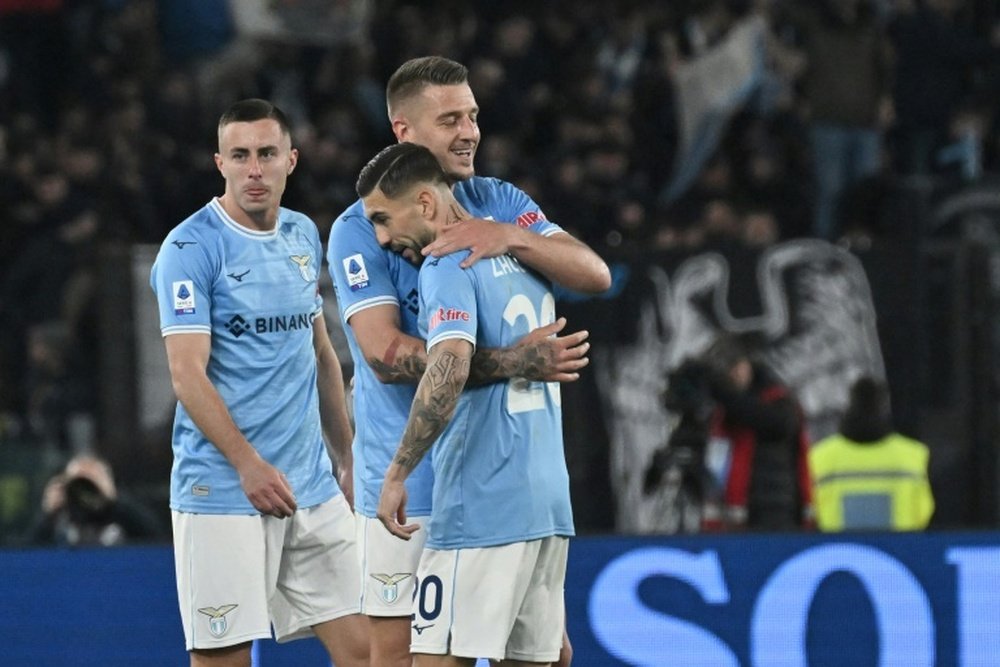 Milinkovic-Savic saves late point for Lazio against Lecce. AFP