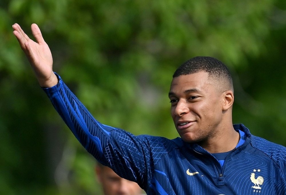Mbappe told PSG he will not renew with them. AFP