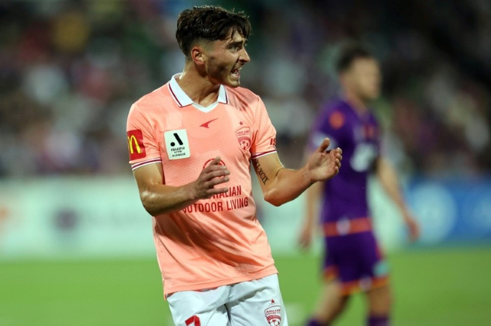 Cavallo has proposed to his partner on the pitch at his club Adelaide United. AFP