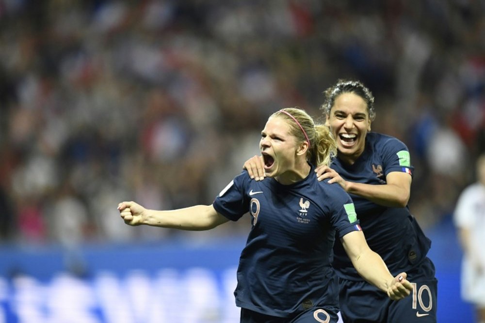Le Sommer scored the decisive goal in France's 2-1 win over Norway. AFP