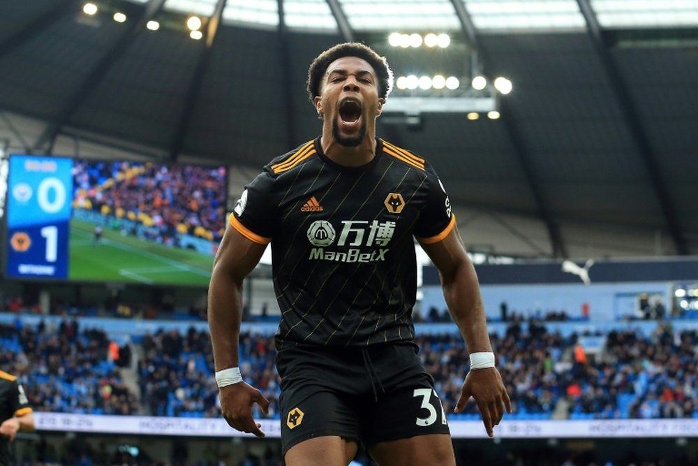 Citys Traore trouble: Adama Traore scored both Wolves goals in a 2-0 win at Manchester City. AFP