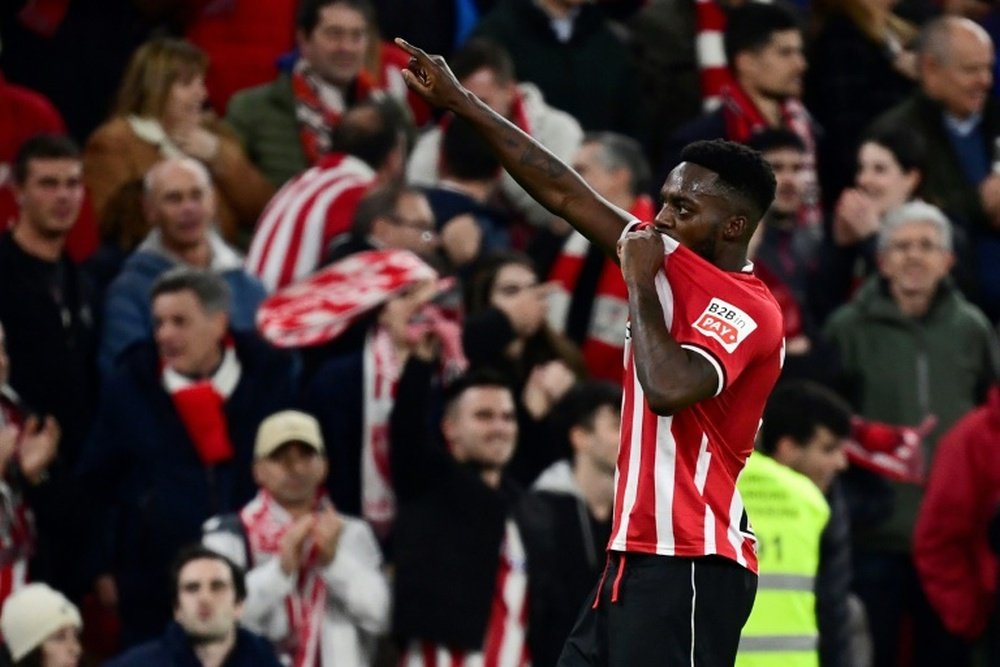 Inaki Williams sent Athletic Bilbao into the semi-finals. AFP