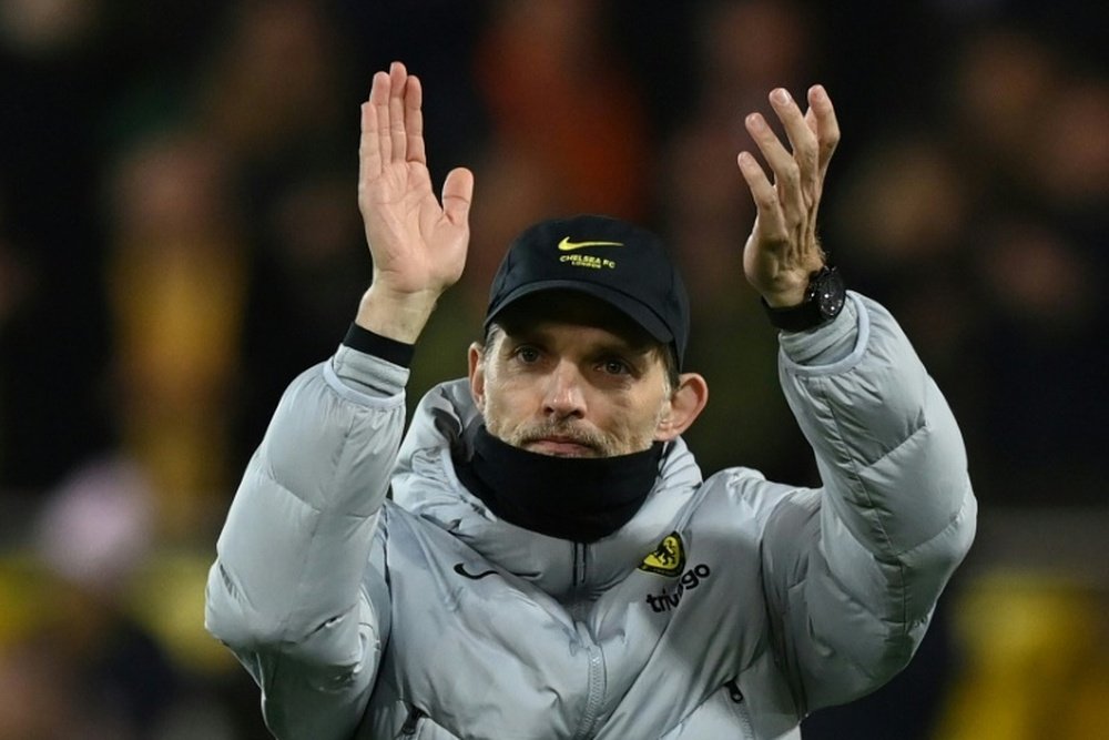 Thomas Tuchel has said he will stay at Chelsea until at least the end of the season. AFP