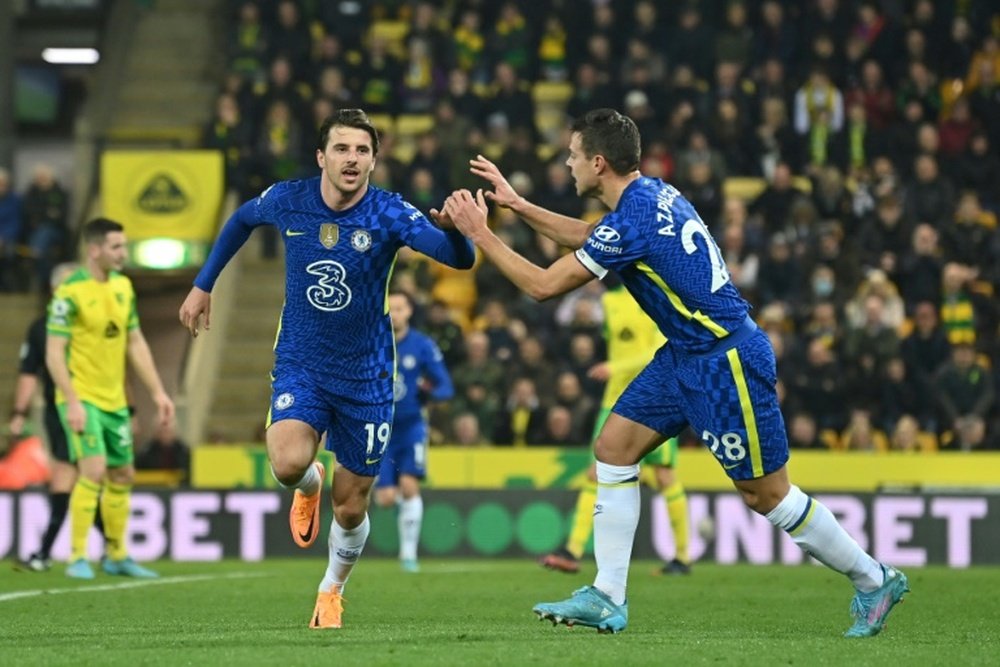 Chelsea brush Norwich aside. AFP