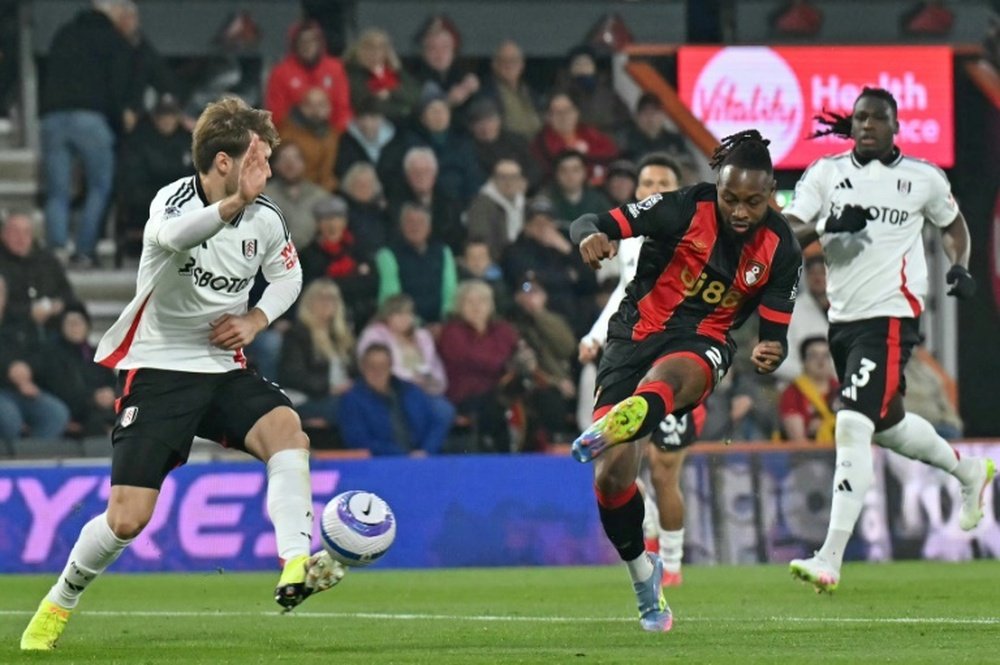 Semenyo earned Bournemouth a first win in seven league games. AFP