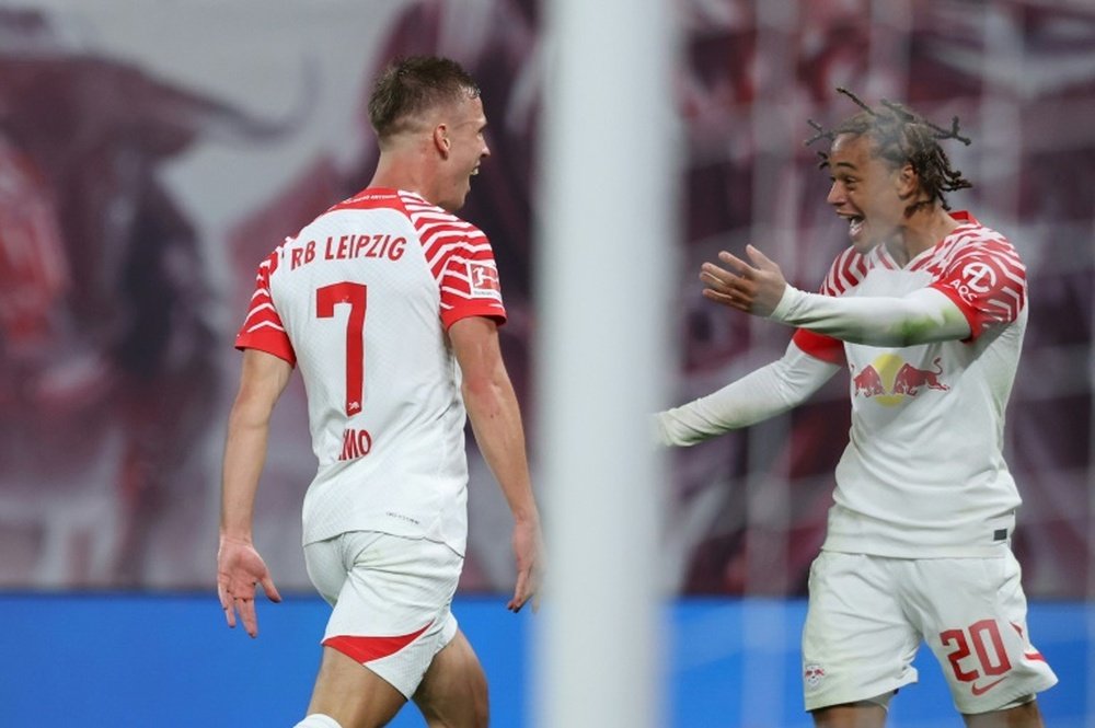 Dani Olmo and Xavi Simons both got on the scoresheet. AFP