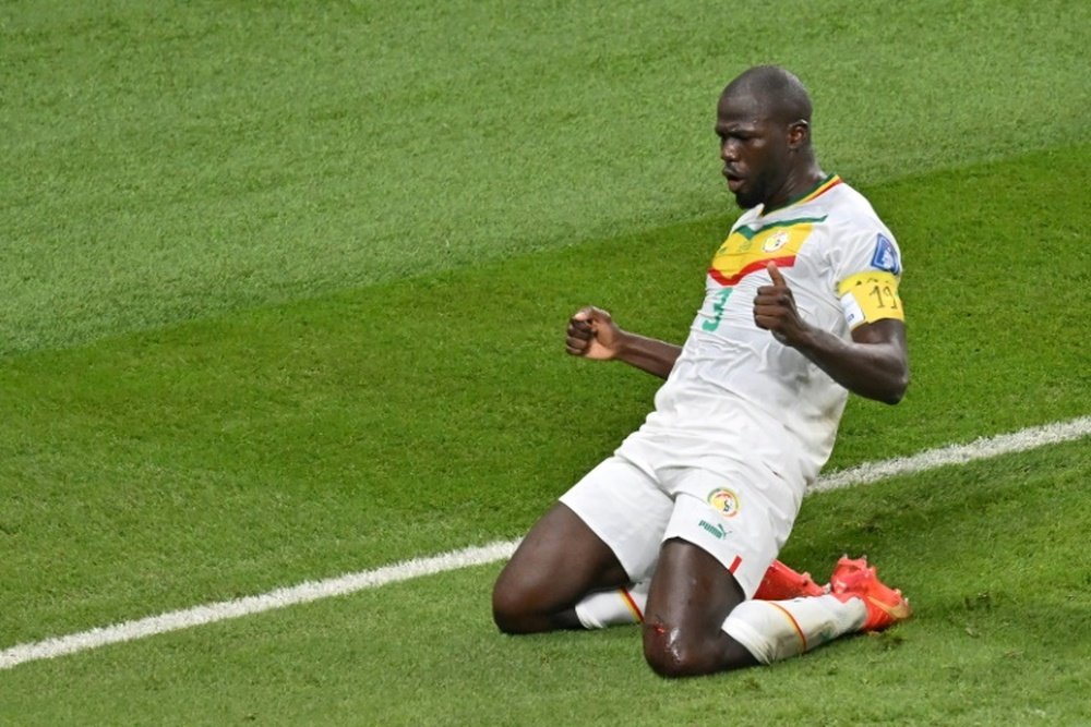 Koulibaly's goal sent Senegal into the knockout phase. AFP